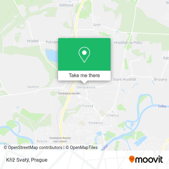 Kříž Svatý map