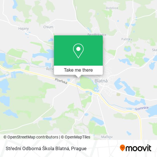 Střední Odborná Škola Blatná map