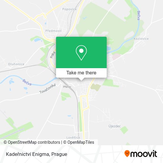 Kadeřnictví Enigma map