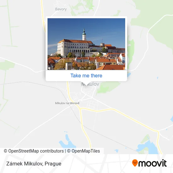 Карта Zámek Mikulov