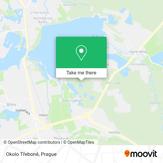 Карта Okolo Třeboně