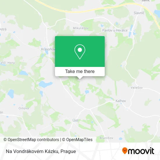 Карта Na Vondrákovém Kázku