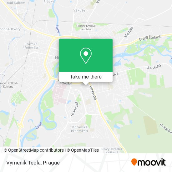 Výmeník Tepla map