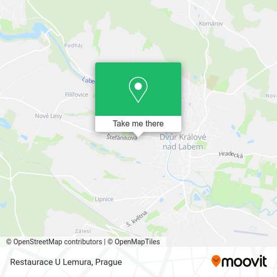 Карта Restaurace U Lemura