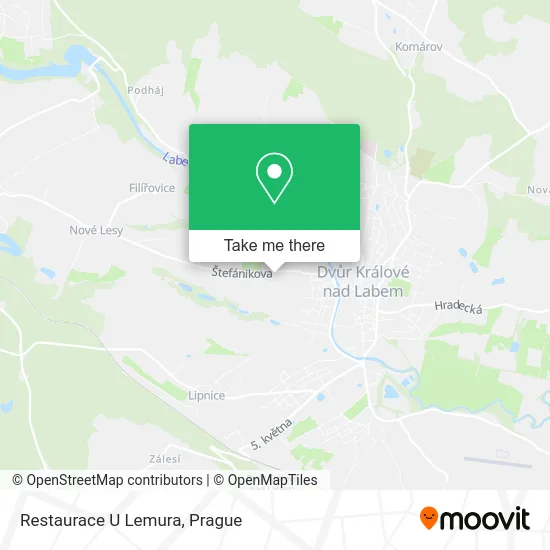 Карта Restaurace U Lemura