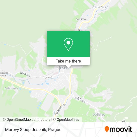 Morový Sloup Jeseník map