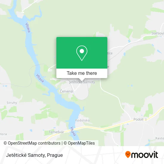 Карта Jetětické Samoty
