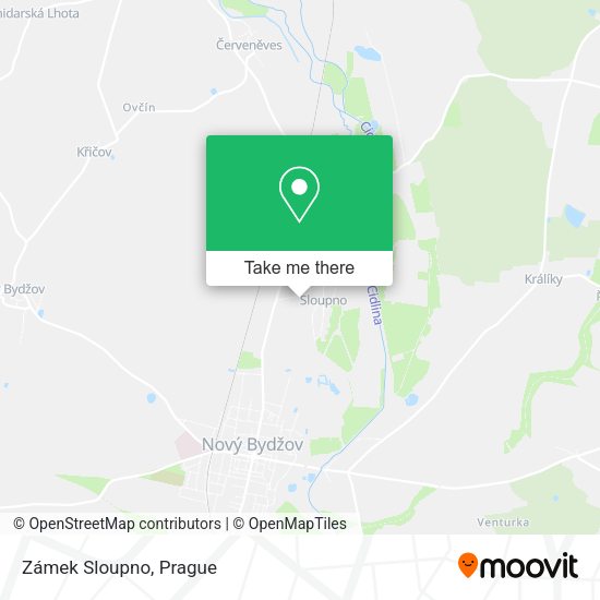 Карта Zámek Sloupno