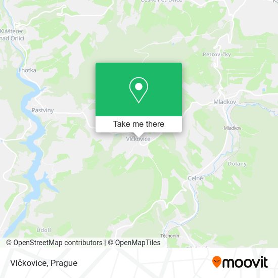 Карта Vlčkovice