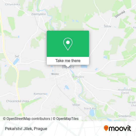 Pekařství Jílek map