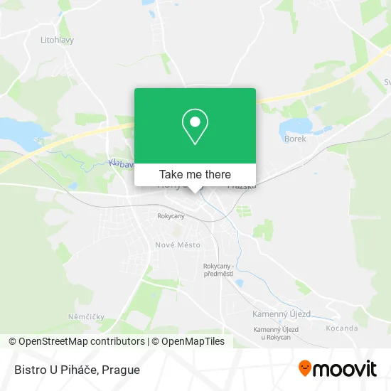 Карта Bistro U Piháče