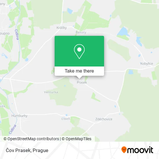 Карта Čov Prasek