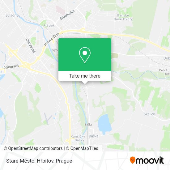 Staré Město, Hřbitov map