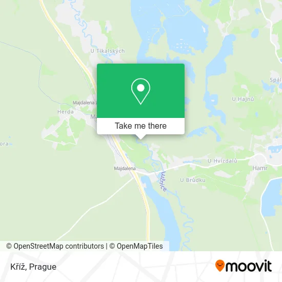 Kříž map