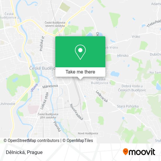 Карта Dělnická