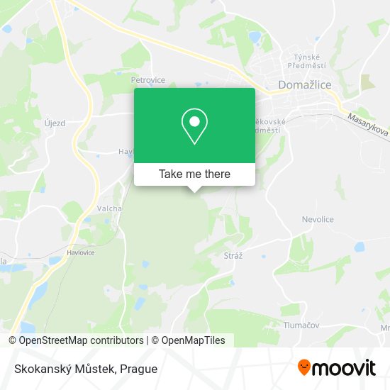 Skokanský Můstek map