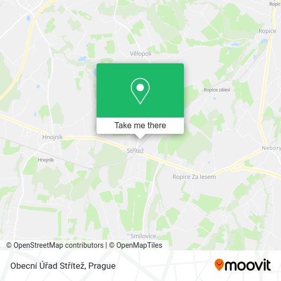 Obecní Úřad Střítež map