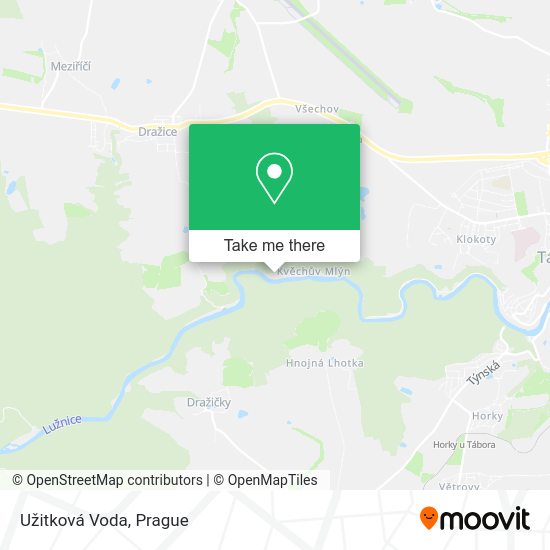 Užitková Voda map