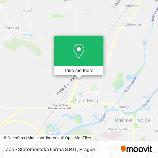 Zoo - Staromestska Farma S.R.O. map