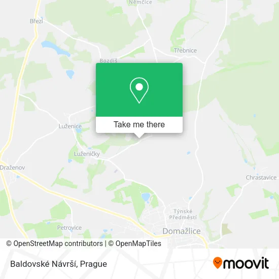 Карта Baldovské Návrší