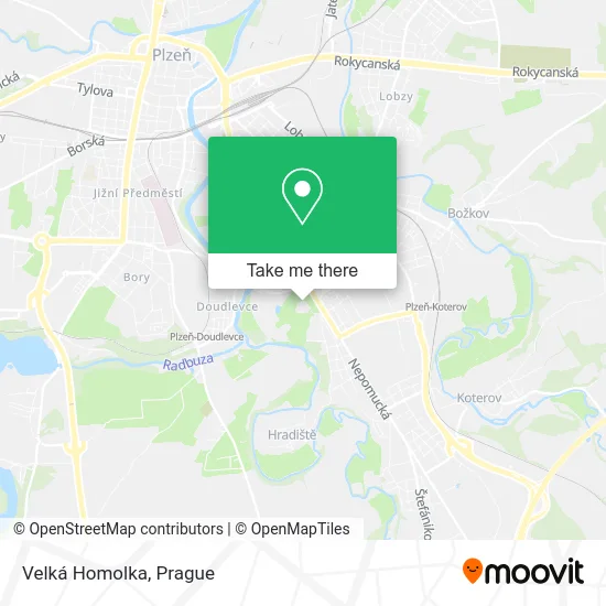 Карта Velká Homolka