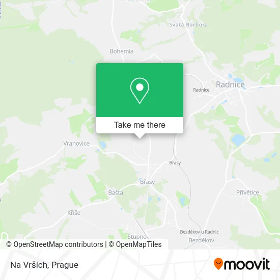 Карта Na Vrších