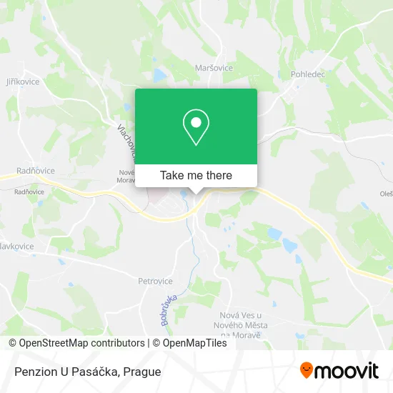 Карта Penzion U Pasáčka