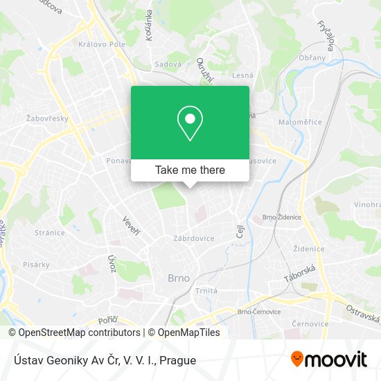 Ústav Geoniky Av Čr, V. V. I. map