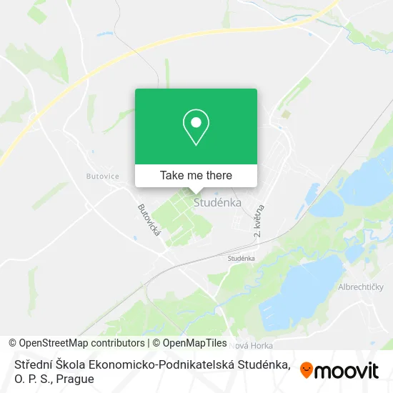 Карта Střední Škola Ekonomicko-Podnikatelská Studénka, O. P. S.