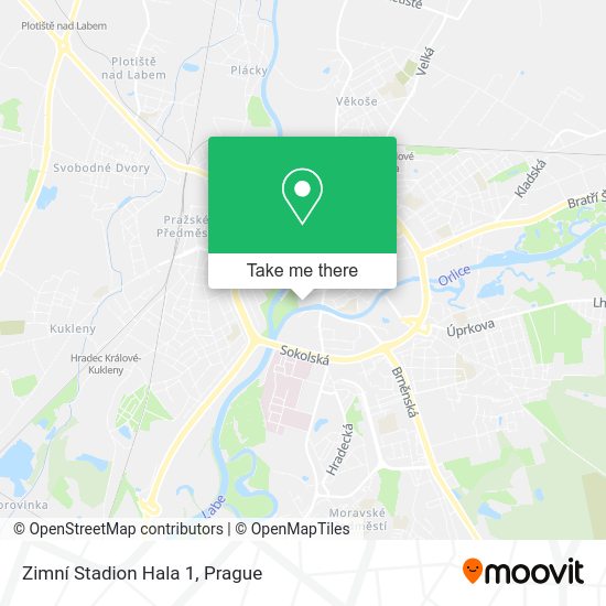 Zimní Stadion Hala 1 map
