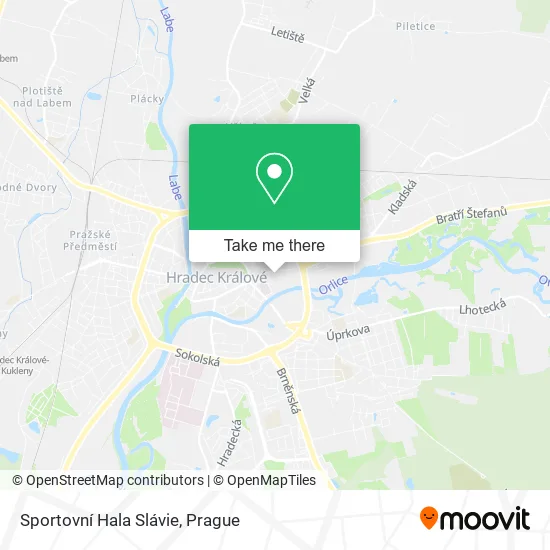 Карта Sportovní Hala Slávie