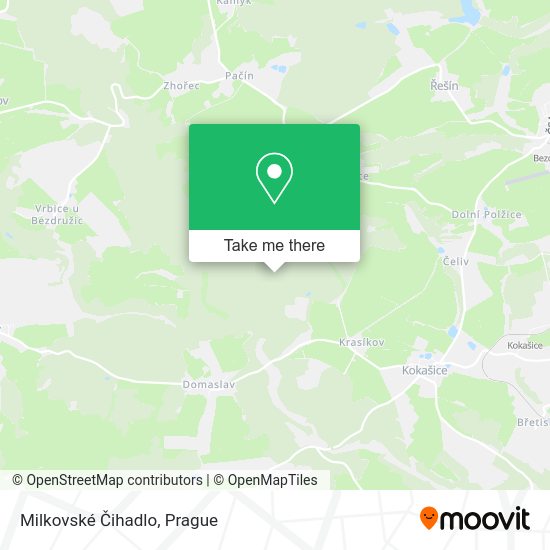 Milkovské Čihadlo map