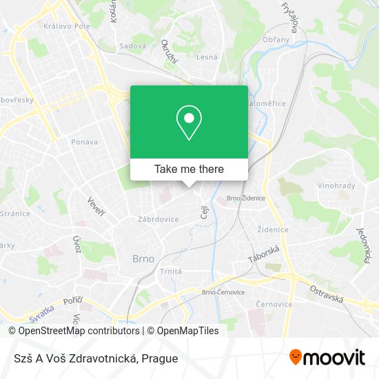 Szš A Voš Zdravotnická map