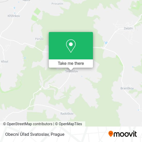 Obecní Úřad Svatoslav map