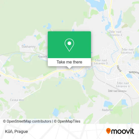 Kůň map