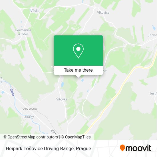 Heipark Tošovice Driving Range map