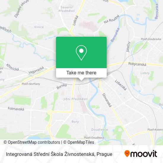 Integrovaná Střední Škola Živnostenská map