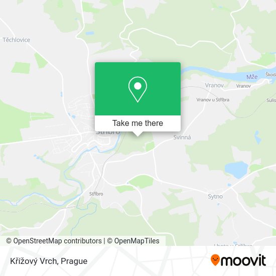 Křížový Vrch map
