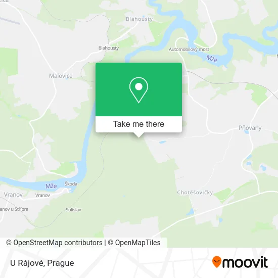 Карта U Rájové