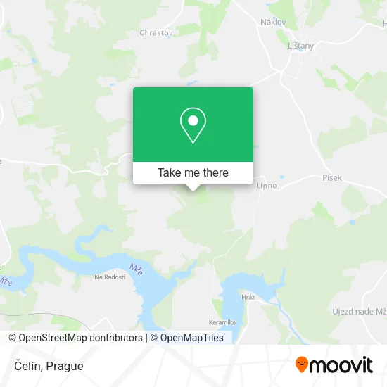 Карта Čelín