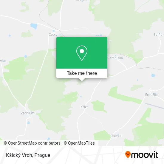 Kšický Vrch map