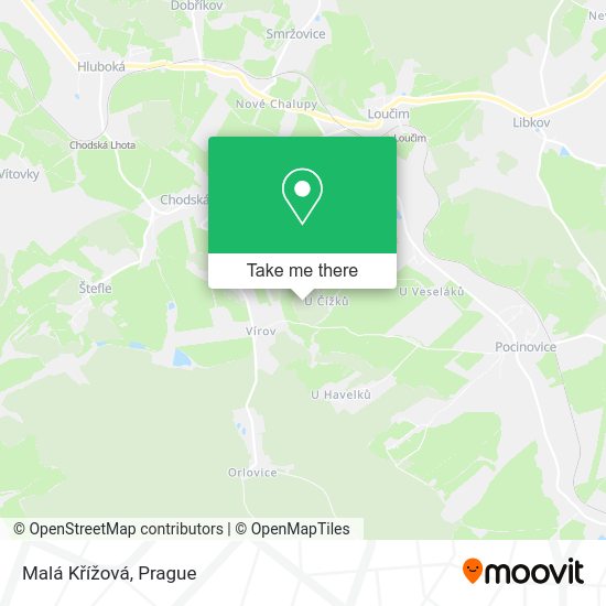 Malá Křížová map