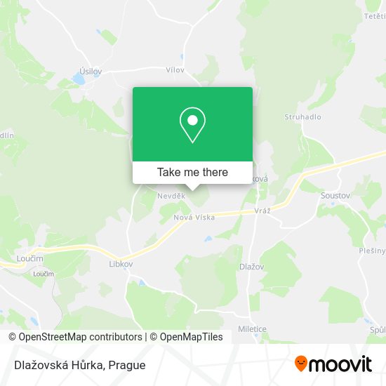 Dlažovská Hůrka map