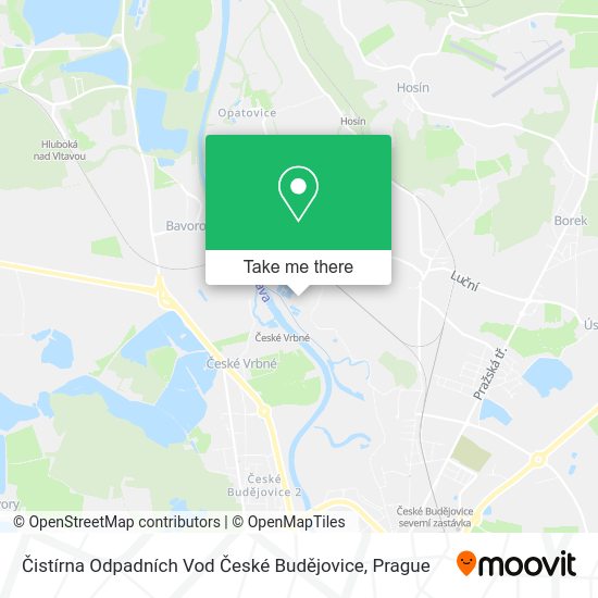 Čistírna Odpadních Vod České Budějovice map