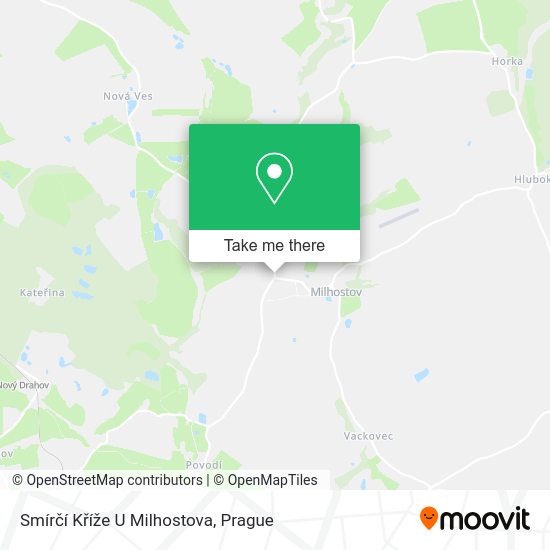 Smírčí Kříže U Milhostova map