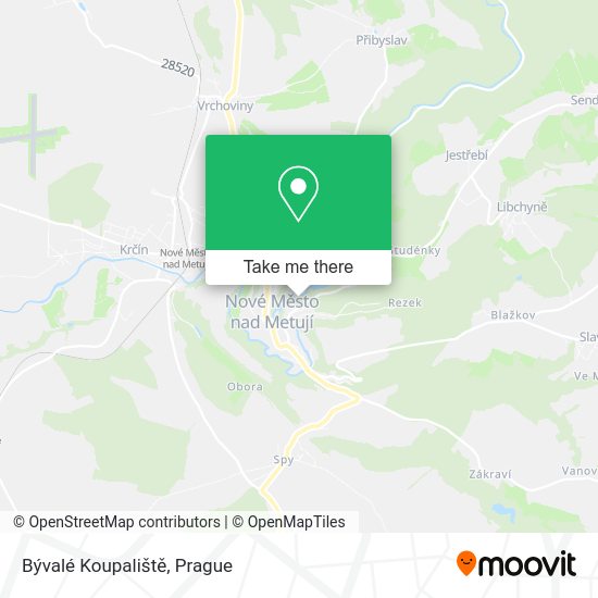 Bývalé Koupaliště map