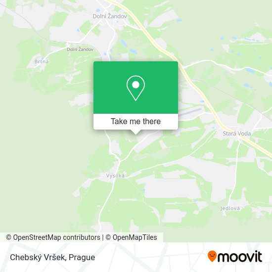 Chebský Vršek map