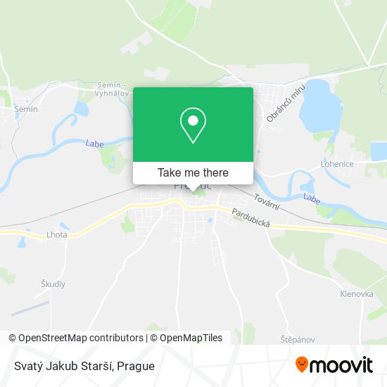 Svatý Jakub Starší map