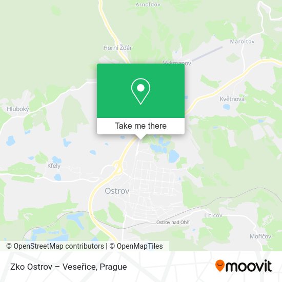 Zko Ostrov – Veseřice map