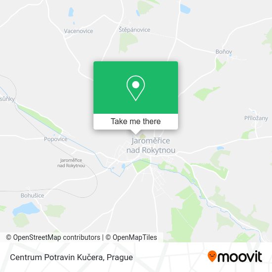Карта Centrum Potravin Kučera
